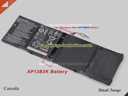 Genuine ACER Aspire E15 ES1-511-C3M4 Battery For laptop 3460mAh, 53Wh , 15V, Black , Li-Polymer