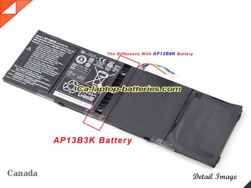 Genuine ACER R7-571-53338G75ass Battery For laptop 3460mAh, 53Wh , 15V, Black , Li-Polymer