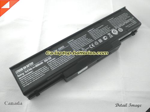 CLEVO W760SUA Replacement Battery 4400mAh 11.1V Black Li-ion