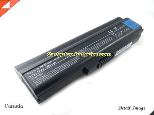 TOSHIBA PA3593U-1BAS Battery 7800mAh 10.8V Black Li-ion