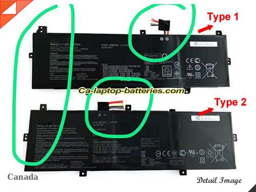Genuine ASUS UX430UA-1A Battery For laptop 4210mAh, 50Wh , 11.55V, Black , Li-ion