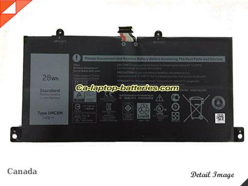 Genuine DELL Latitude 11 5175 Battery For laptop 3520mAh, 28Wh , 7.4V, Black , Li-ion