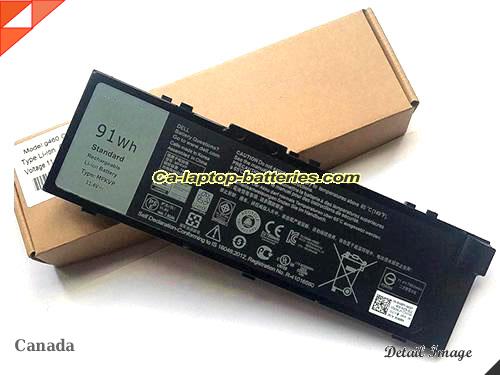 Genuine DELL Precision7720 Battery For laptop 7950mAh, 91Wh , 11.4V, Black , Li-Polymer