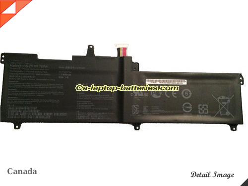 Genuine ASUS ROG S7VM6700 Battery For laptop 5000mAh, 76Wh , 15.2V, Black , Li-ion