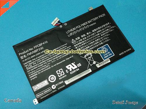 Genuine FUJITSU LIFEBOOK U554 Battery For laptop 3300mAh, 48Wh , 14.8V, Black , Li-ion