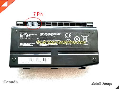 Genuine SHINELON T50TI Battery For laptop 4400mAh, 47.52Wh , 10.8V, Black , Li-ion