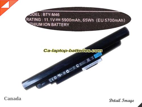 Genuine MSI GE40 2OC-218US Battery For laptop 5900mAh, 65Wh , 11.1V, Black , Li-ion