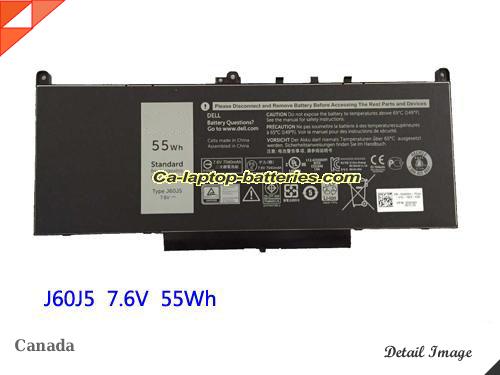 DELL 242WD Battery 7237mAh, 55Wh  7.6V Black Li-ion