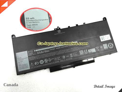 Genuine DELL Latitude 12 E7470 Battery For laptop 7080mAh, 55Wh , 7.6V, Black , Li-ion
