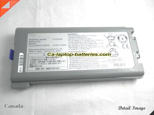 PANASONIC CFVZSU72U Battery 8550mAh, 87Wh , 8.55Ah 10.65V Grey Li-ion