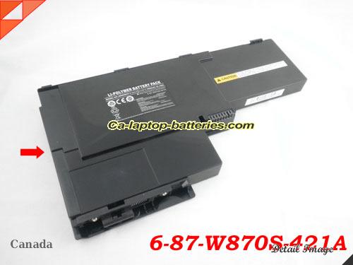 Genuine CLEVO W860CU Battery For laptop 3800mAh, 11.1V, Black , Li-Polymer