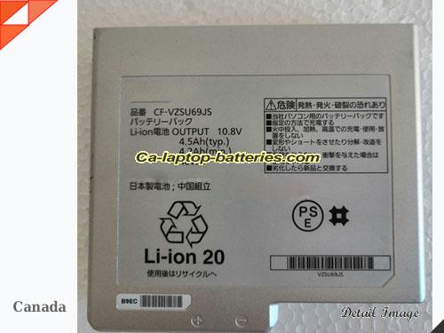 Genuine PANASONIC F-B10 Battery For laptop 4500mAh, 46Wh , 10.8V, Sliver , Li-ion