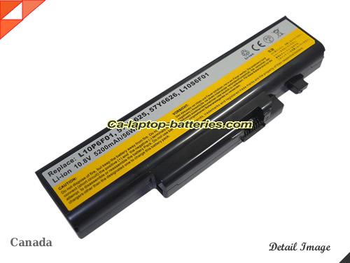 LENOVO IdeaPad Y570P Series Replacement Battery 5200mAh, 56Wh  10.8V Black Li-ion