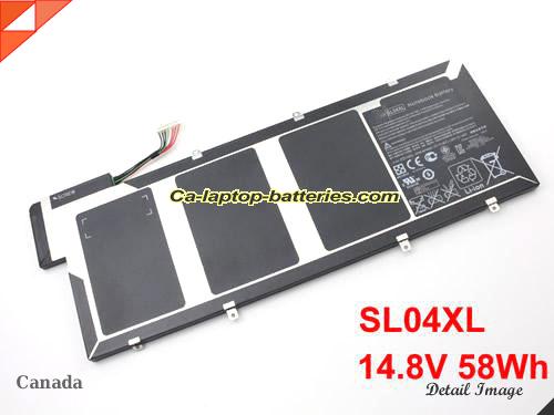 Genuine HP Envy Spectre 14-3090ca Battery For laptop 58Wh, 14.8V, Black , Li-ion