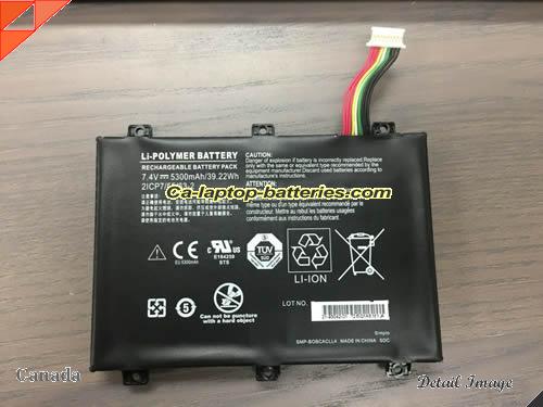 XPLORE SMP-BOBCACLL4 Battery 5300mAh, 39.22Wh  7.4V Black Li-Polymer