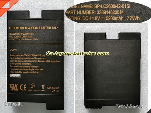 GETAC BPLC26004201SI Battery 5200mAh, 77Wh  14.8V Black Li-ion