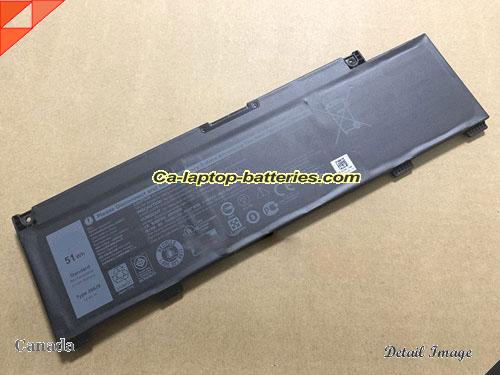 Genuine DELL Ins 15PR-1845W Battery For laptop 4255mAh, 51Wh , 11.4V, Black , Li-Polymer