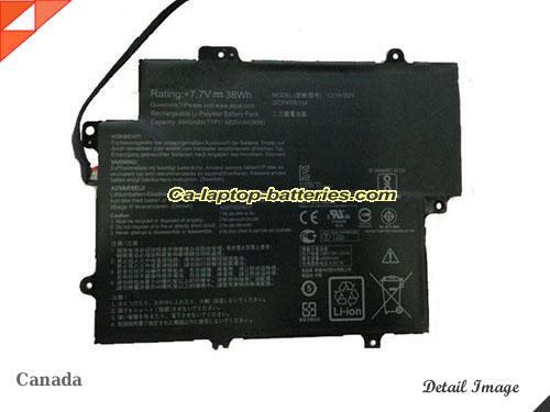 Genuine ASUS VivoBook Flip 12 TP203NA-BP063T Battery For laptop 4940mAh, 38Wh , 7.7V, Black , Li-ion