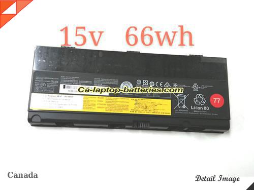 Genuine LENOVO ThinkPad P51 20HHA005CD Battery For laptop 4400mAh, 66Wh , 15V, Black , Li-ion