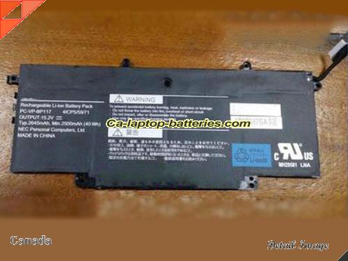 Genuine NEC LAVIE Note Mobile NM Battery For laptop 2500mAh, 15.2V, Black , Li-Polymer