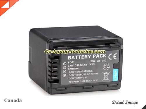 PANASONIC HC-V180EB-K Replacement Battery 3900mAh, 14Wh  3.6V Black Li-ion