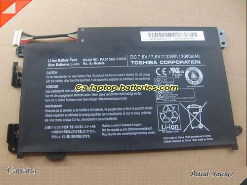 Genuine TOSHIBA Satellite W30DT-A100 Battery For laptop 3000mAh, 23Wh , 7.6V, Black , Li-ion