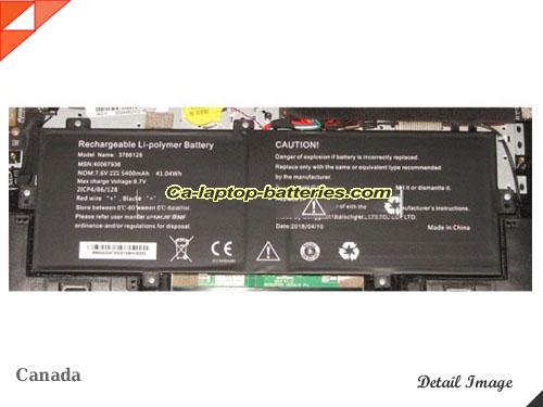 MEDION 3786128 Battery 5400mAh, 41.04Wh  7.6V Black Li-Polymer