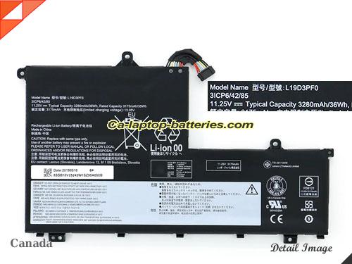 LENOVO L19D3PF0 Battery 3280mAh, 36Wh  11.25V Black Li-Polymer