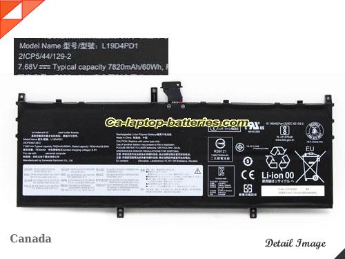 Genuine LENOVO Yoga C640 13IML Battery For laptop 7820mAh, 60Wh , 7.68V, Black , Li-Polymer