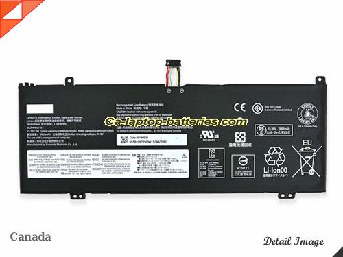 Genuine LENOVO THINKBOOK 13S Battery For laptop 2964mAh, 45Wh , 15.36V, Black , Li-Polymer