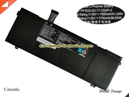 GETAC 3ICP5/65/81-2 Battery 7900mAh, 91.24Wh  11.55V Black Li-Polymer
