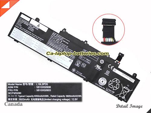 Genuine LENOVO ThinkPad E15 Battery For laptop 4050mAh, 45Wh , 11.1V, Black , Li-Polymer