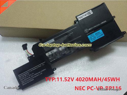 Genuine NEC PC-GN276 Battery For laptop 3960mAh, 45Wh , 11.4V, Black , Li-Polymer