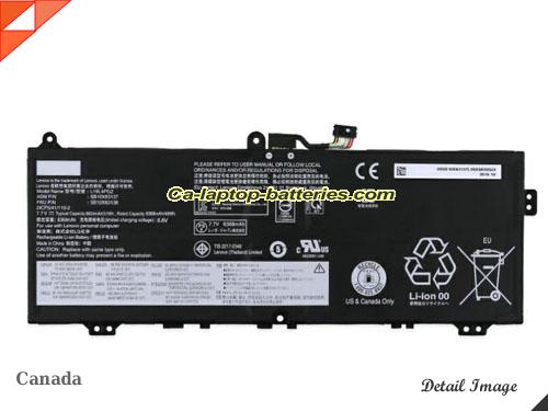 Genuine LENOVO IdeaPad Flex 5 1470 Battery For laptop 6624mAh, 51Wh , 7.7V, Black , Li-Polymer