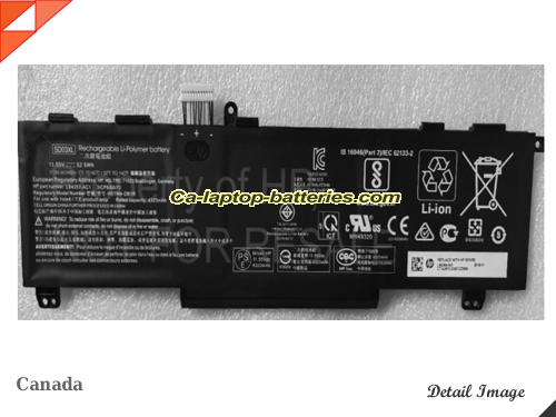 HP HSTNN-OB1R Battery 4323mAh, 52.5Wh  11.55V Black Li-Polymer