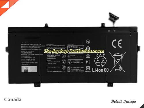 Genuine HUAWEI MateBook14 2020 Battery For laptop 7330mAh, 56Wh , 7.64V, Black , Li-Polymer