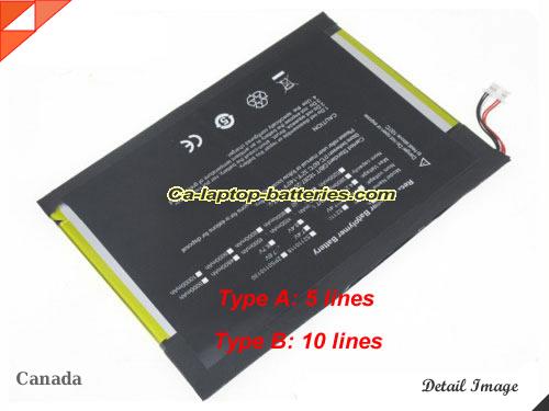 Genuine JUMPER EZPad 6 Plus Battery For laptop 3500mAh, 26.6Wh , 7.6V, Black , Li-Polymer