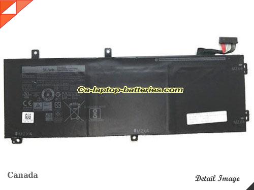Genuine DELL XPS 15-9560-R1645S Battery For laptop 4865mAh, 56Wh , 11.4V, Black , Li-ion