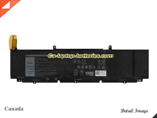 Genuine DELL XPS 17 9700 RVN68 Battery For laptop 4667mAh, 56Wh , 11.4V, Black , Li-Polymer