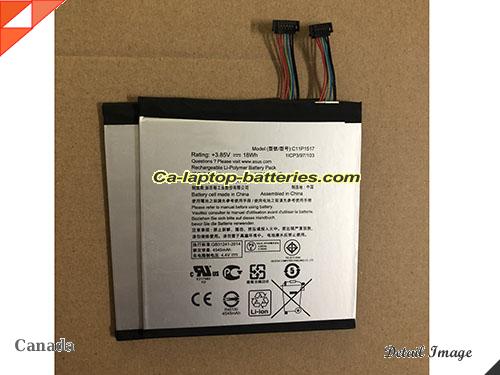 Genuine ASUS ZenPad 10 ZD300CNL Battery For laptop 4680mAh, 18Wh , 3.85V, Sliver , Li-Polymer