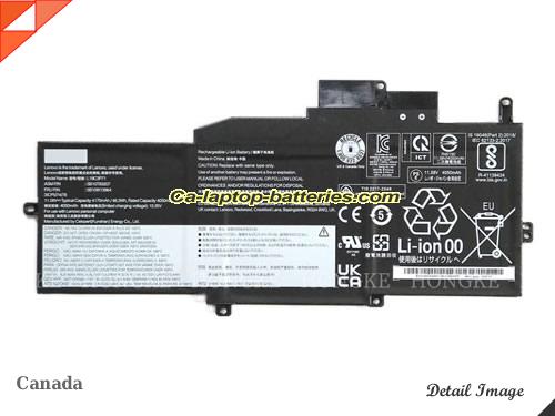 Genuine LENOVO ThinkPad X1 Nano Gen 1-20UN000SSC Battery For laptop 4170mAh, 48.2Wh , 11.58V, Black , Li-Polymer