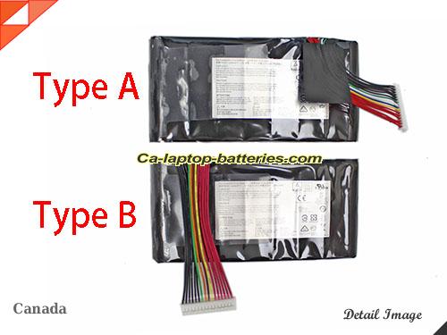 MSI GT73EVR 7RE-894(0017A1-894) Replacement Battery 5225mAh, 75Wh  14.4V Black Li-ion