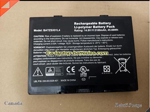 XPLORE P/N 030-05-0328-A01 Battery 3100mAh, 45.88Wh  14.8V Black Li-Polymer