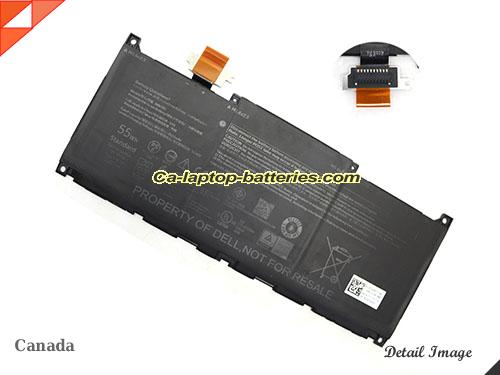 Genuine DELL XPS 13 Plus 9320 4K Battery For laptop 4762mAh, 55Wh , 11.55V, Black , Li-ion