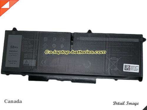 Genuine DELL Latitude 15 7530 8C8J1 Battery For laptop 3625mAh, 58Wh , 15.2V, Black , Li-ion