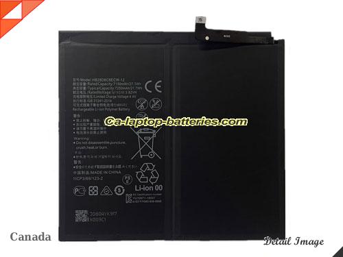 HONOR V6 KRJ-AN00 Tablet Replacement Battery 7250mAh, 27.7Wh  3.82V Black Li-Polymer