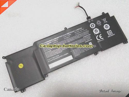 Genuine CLEVO N151CU Battery For laptop 3454mAh, 54Wh , 15.4V, Black , Li-Polymer