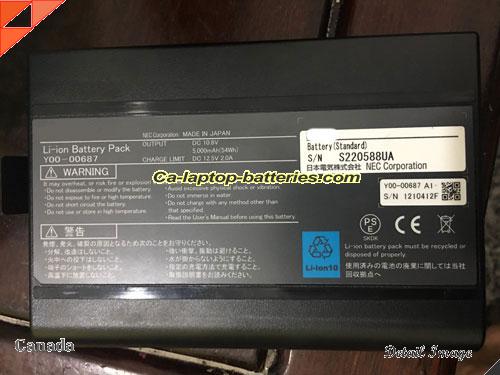 Genuine NEC FC-N22G/BX6SS Battery For laptop 5000mAh, 52Wh , 10.8V, Black , Li-ion