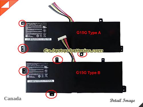 Genuine MACHENIKE F117-VG65T Battery For laptop 5300mAh, 60Wh , 11.4V, Black , Li-Polymer