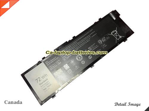 Genuine DELL Precision M7520 PX8KJ Battery For laptop 72Wh, 11.1V, Black , Li-ion